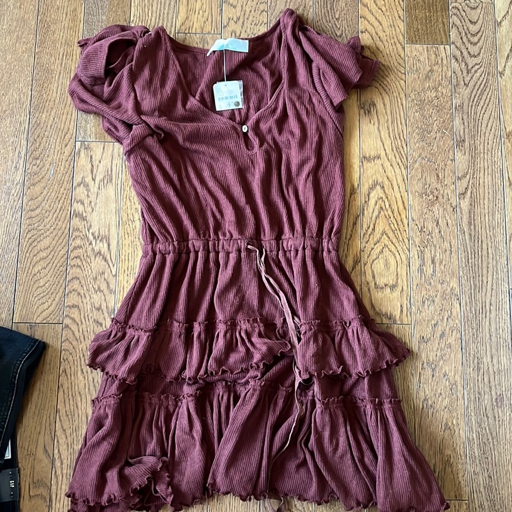 NWT Free People Ruffle Dress size S